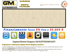 Tablet Screenshot of gmelettroimpianti.it